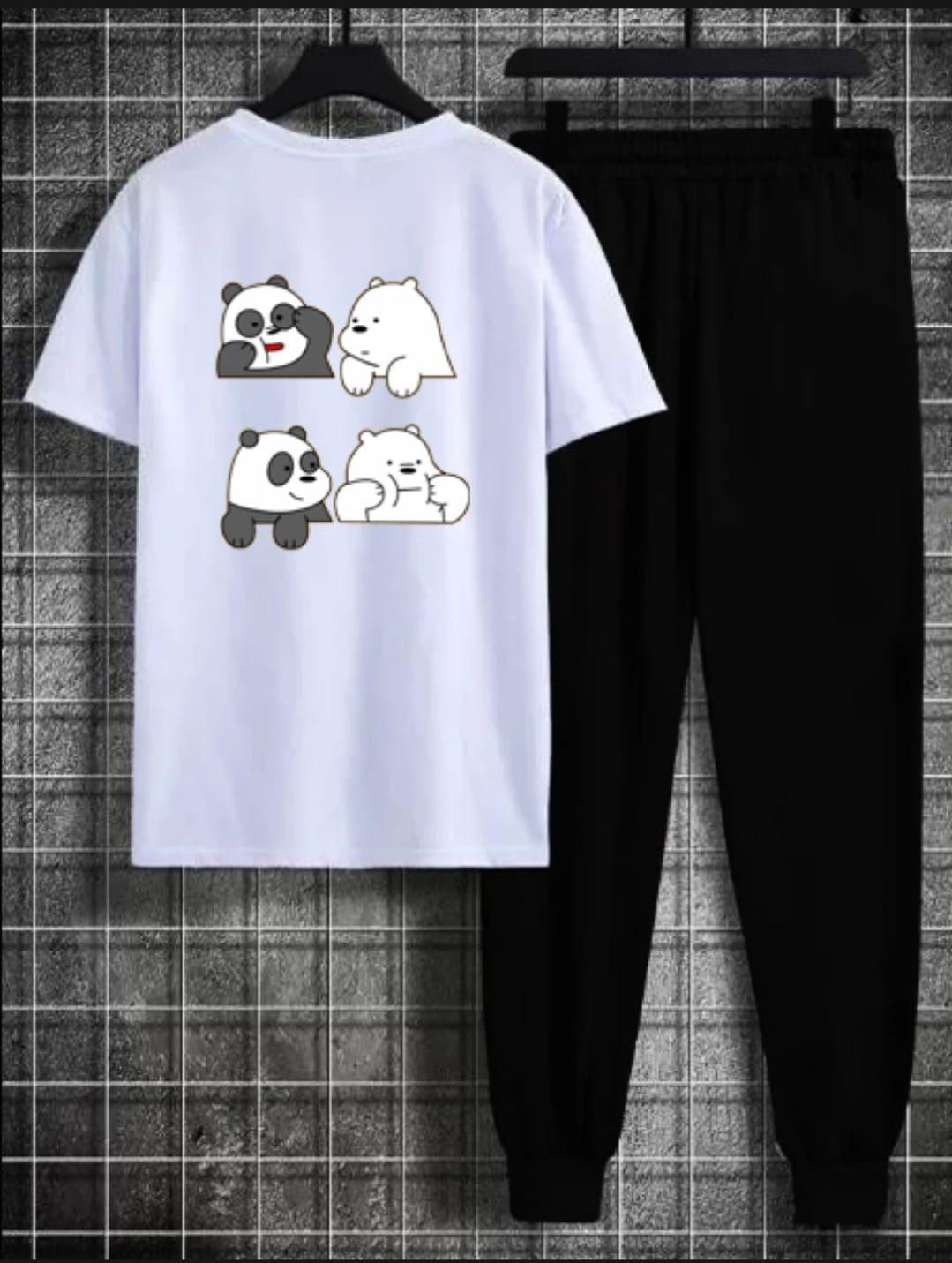 2 Pcs Men's Cotton Plain Track Suit