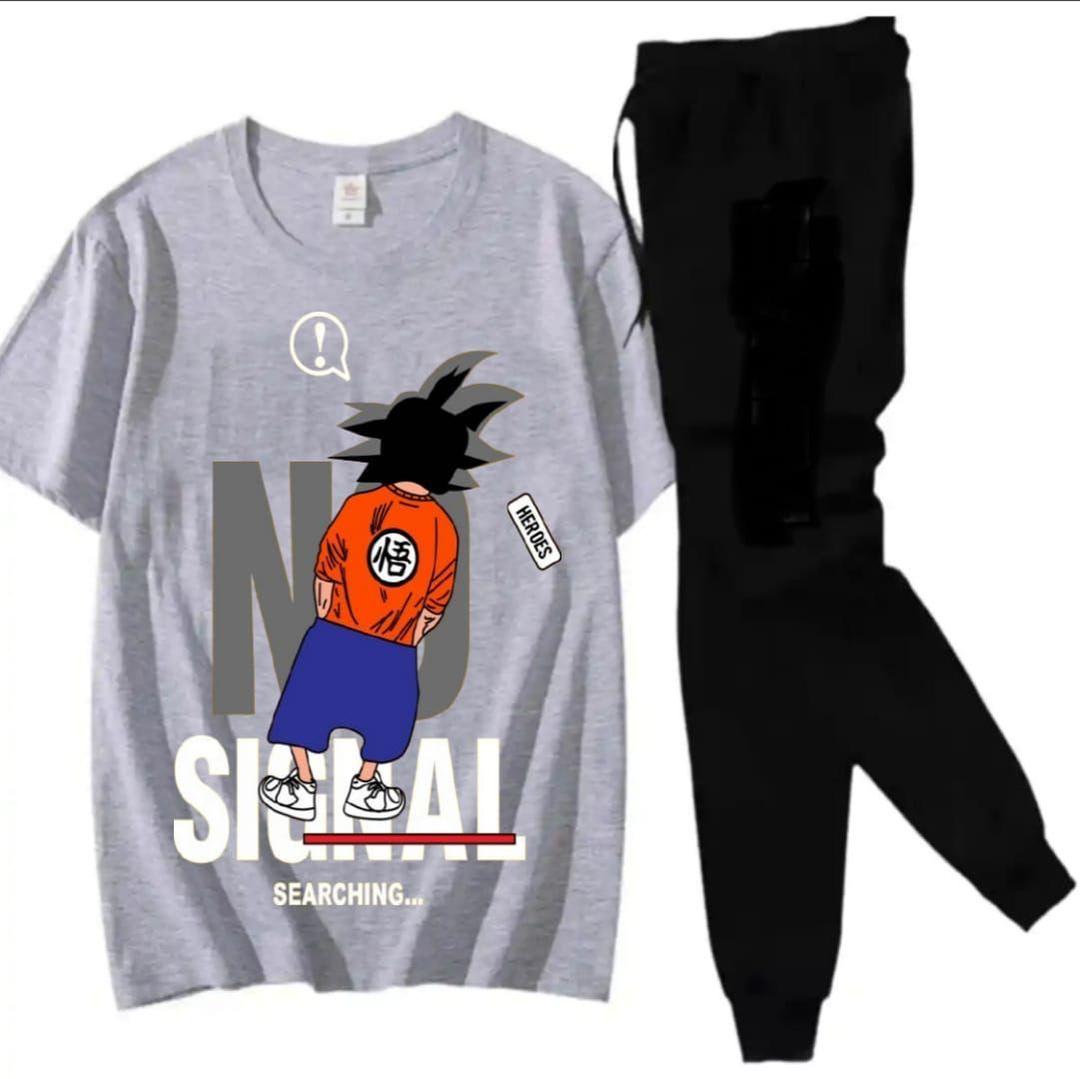 2 Pcs Men's Cotton Plain Track Suit