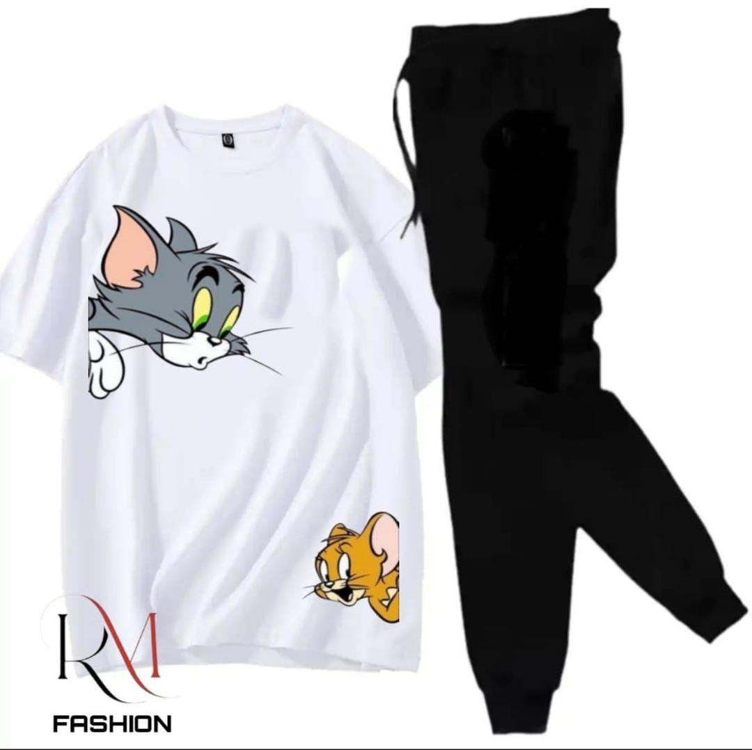 2 Pcs Men's Cotton Plain Track Suit