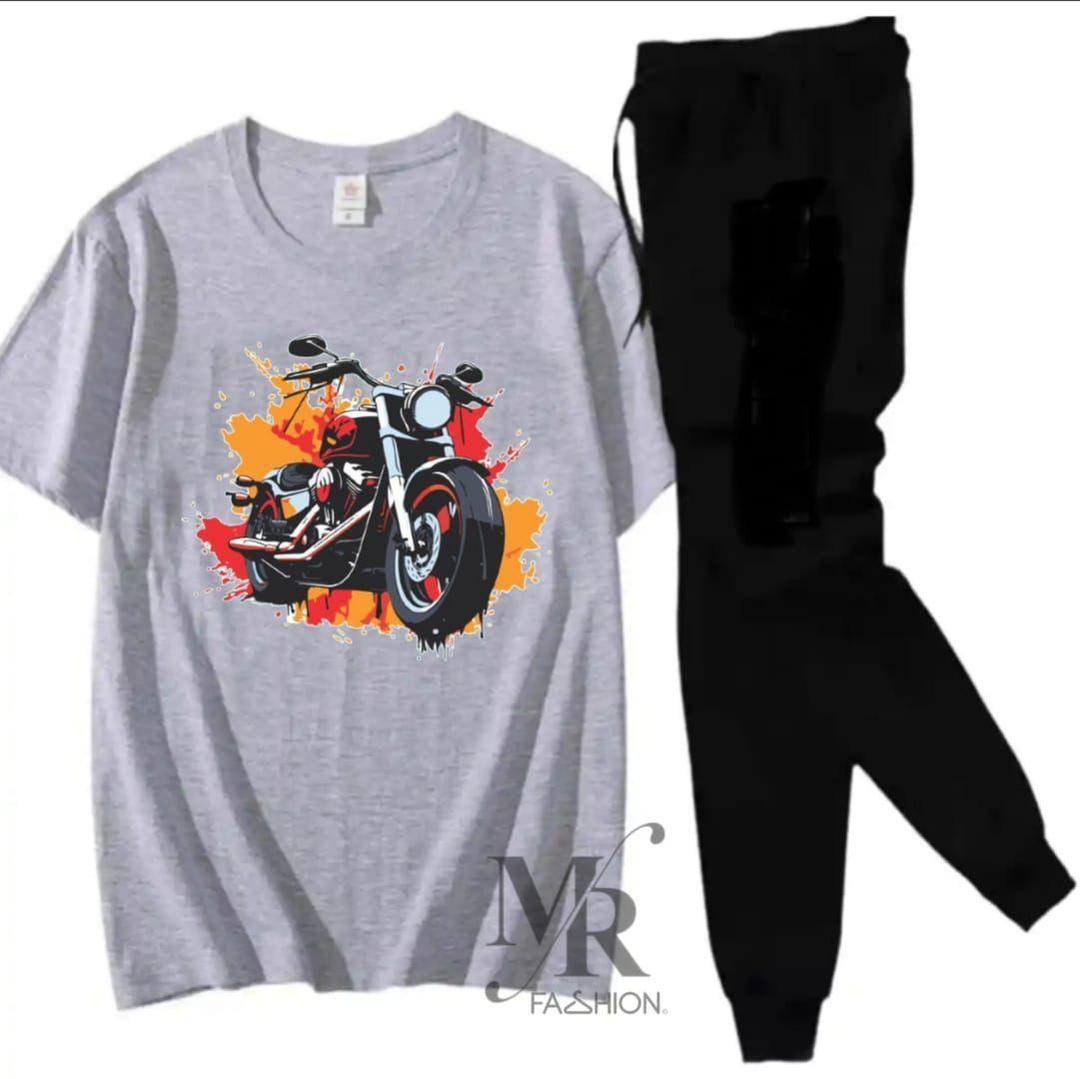 2 Pcs Men's Cotton Plain Track Suit