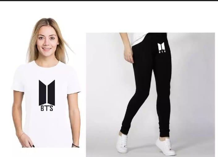 2 Pcs Women's Stitched Printed Tracksuit