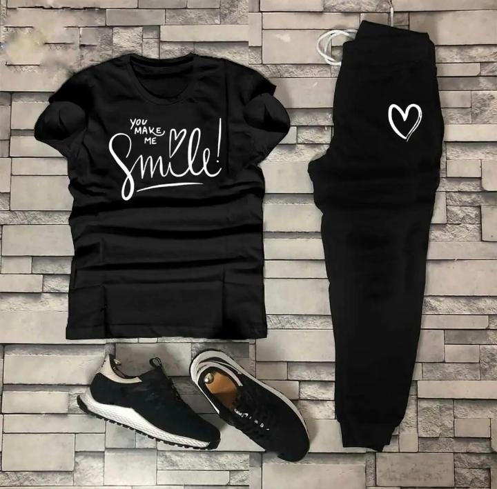 2 Pcs Women's Stitched Printed Tracksuit