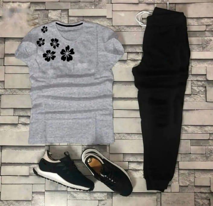 2 Pcs Women's Stitched Printed Tracksuit