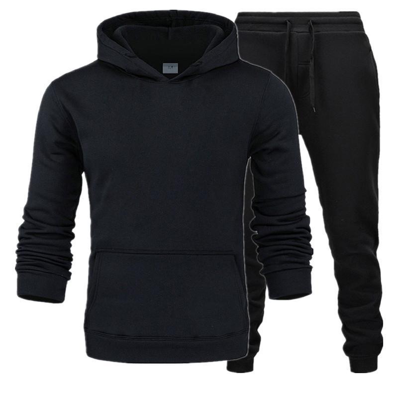 2 Pcs Women's Stitched Fleece Printed Hoodie Tracksuit
