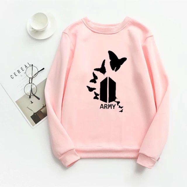 1 Pc Women's Stitched Fleece Printed Sweat Shirt
