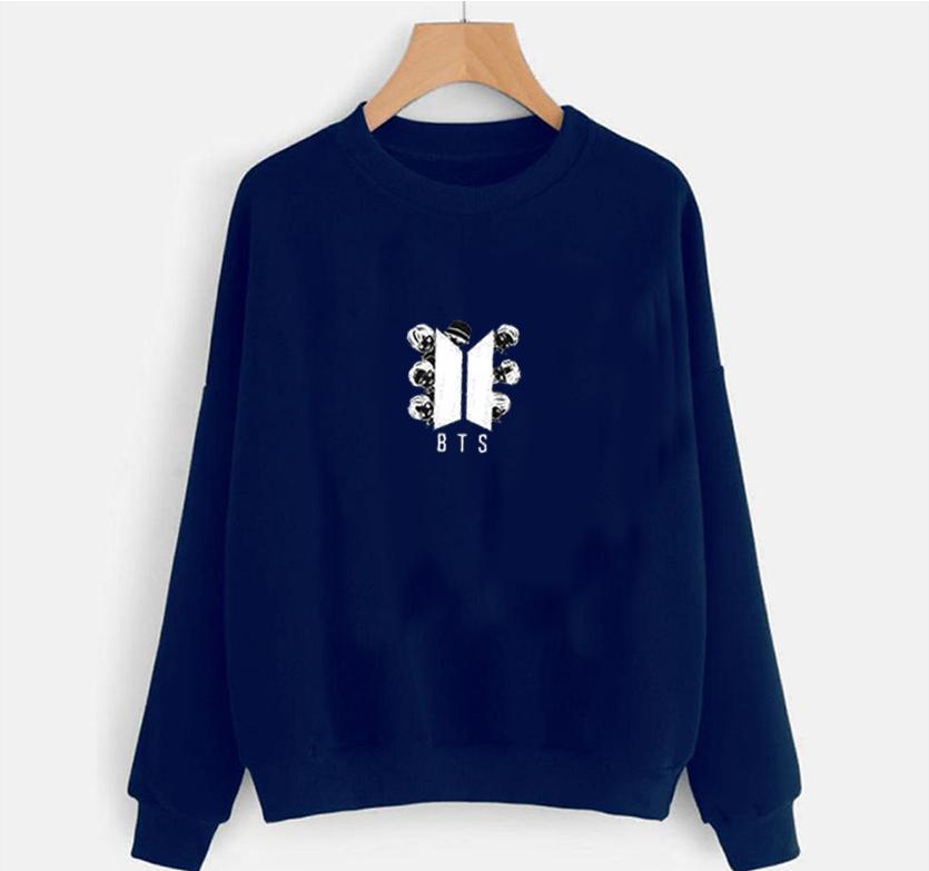 1 Pc Women's Stitched Fleece Printed Sweat Shirt