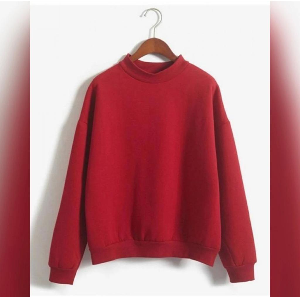 1 Pc Women's Stitched Fleece Printed Sweat Shirt