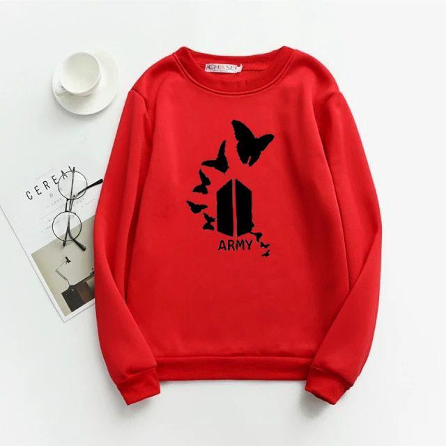 1 Pc Women's Stitched Fleece Printed Sweat Shirt