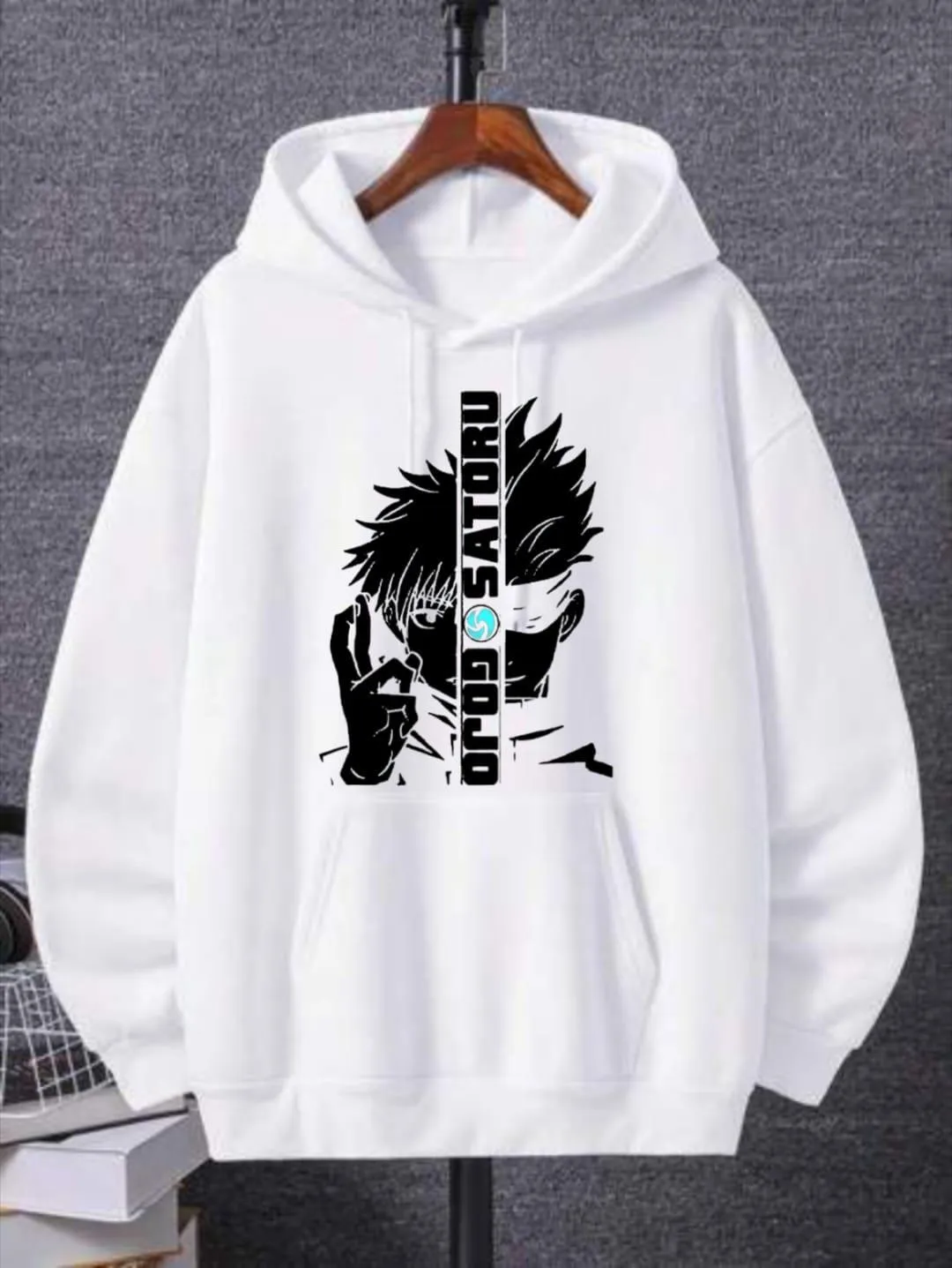 1 Pc Men's Fleece Printed Hoodie