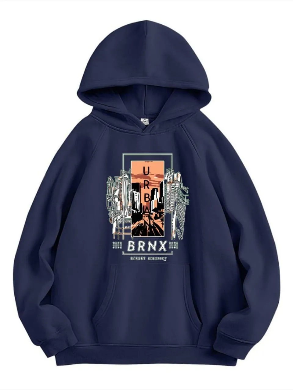 1 Pc Men's Fleece Printed Hoodie