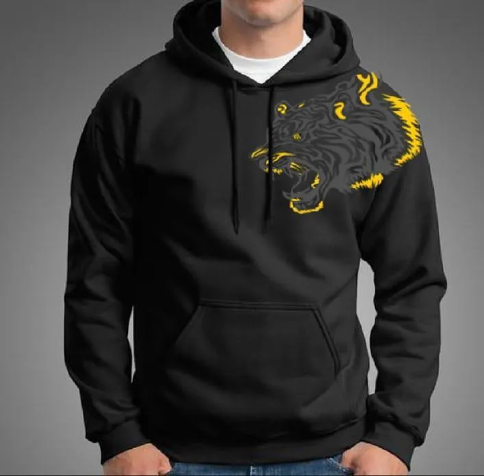 1 Pc Men's Fleece Printed Hoodie