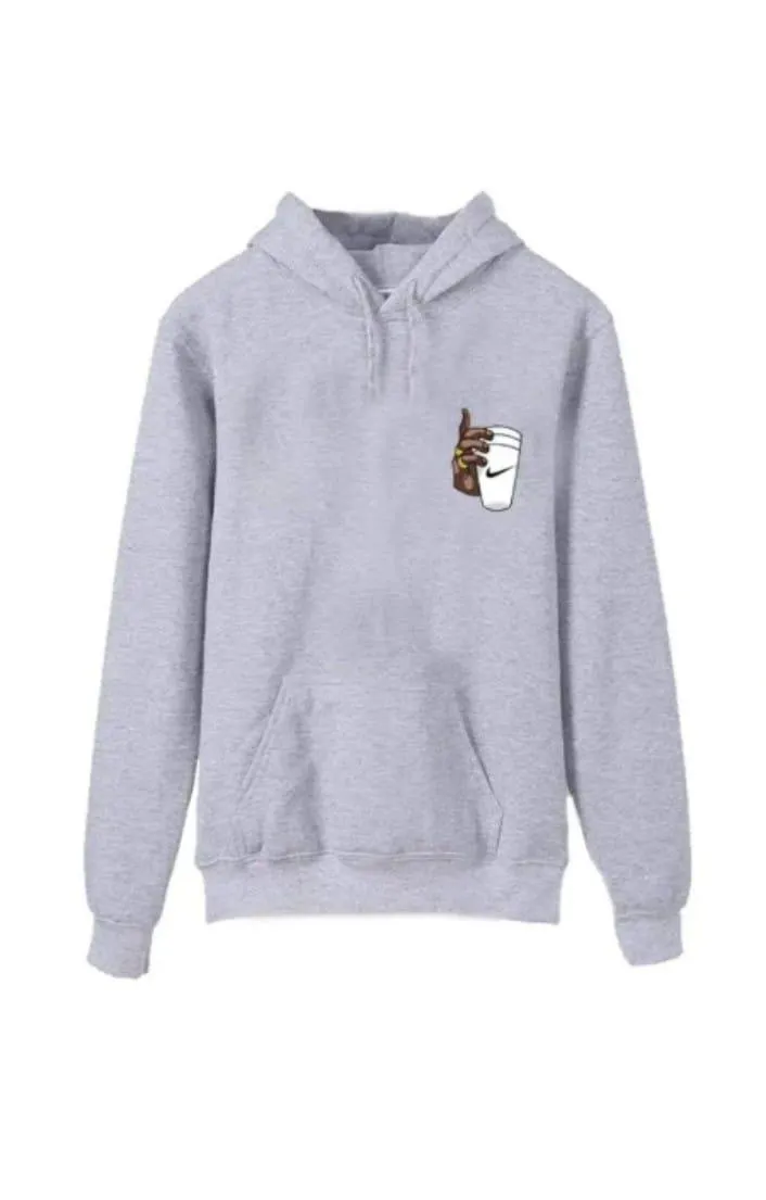 1 Pc Men's Fleece Printed Hoodie