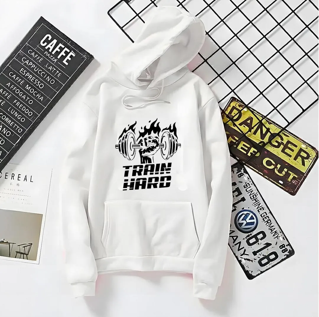 1 Pc Men's Fleece Printed Hoodie
