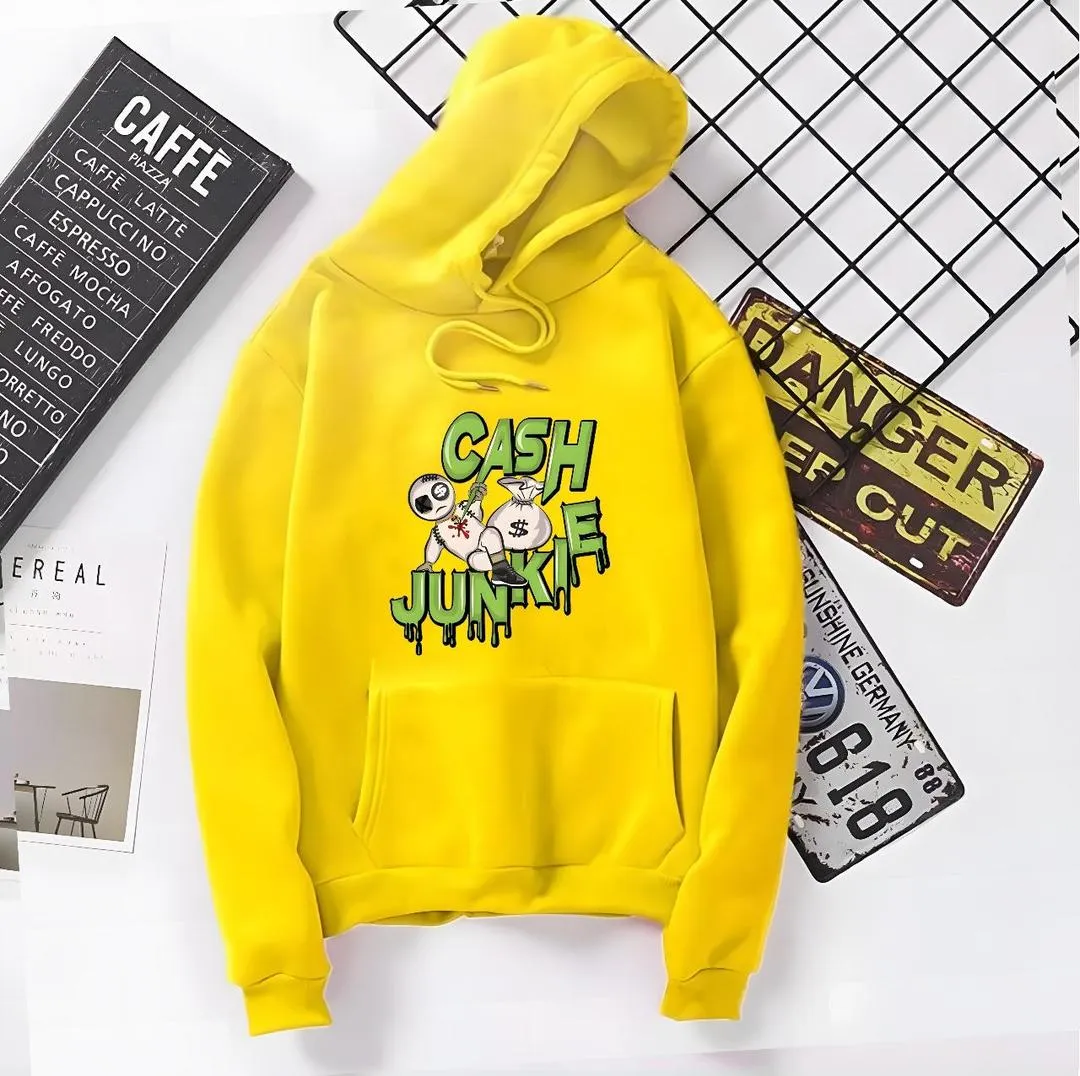1 Pc Fleece Printed Hoodie