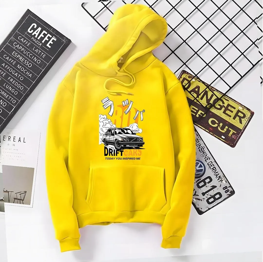 1 Pc Fleece Printed Hoodie