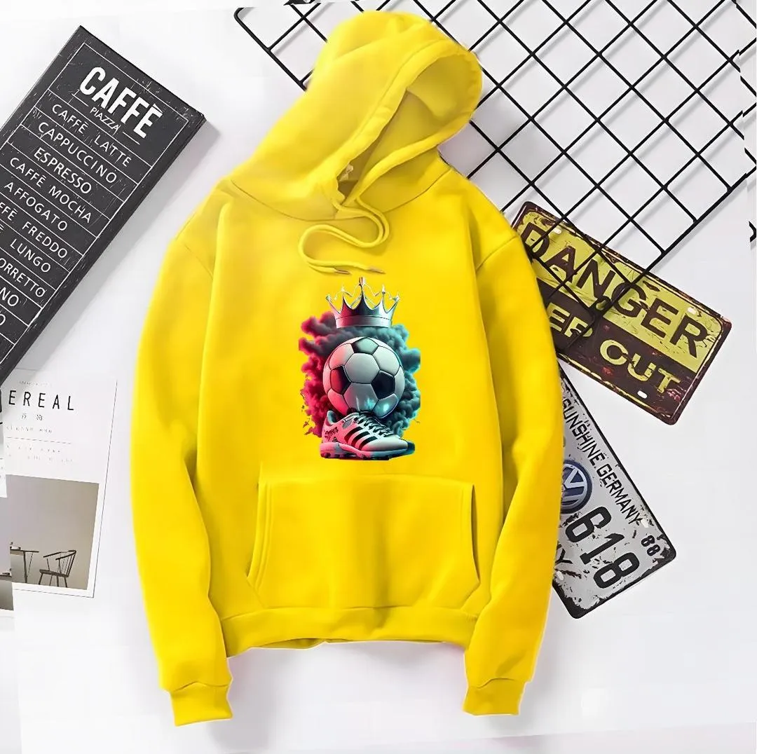 1 Pc Fleece Printed Hoodie