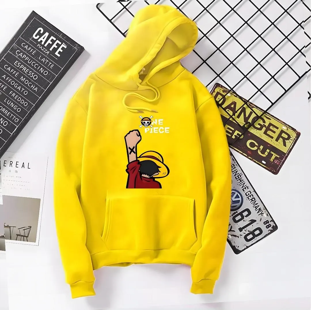 1 Pc Fleece Printed Hoodie