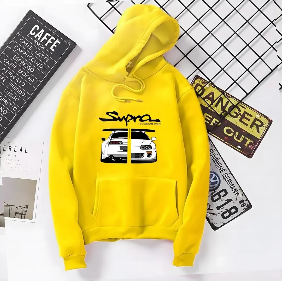 1 Pc Fleece Printed Hoodie