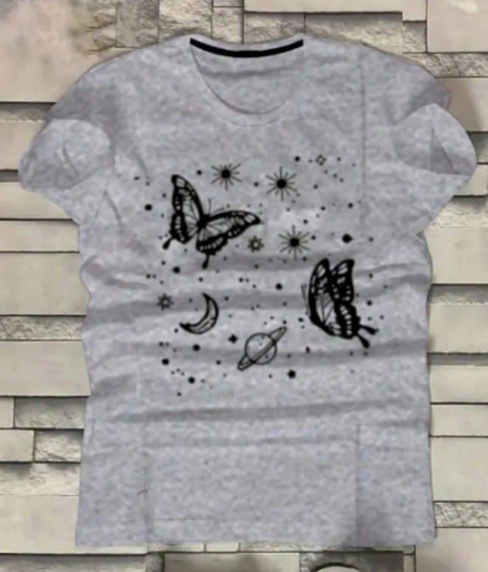 1 Pc Women's Stitched Printed T-Shirt