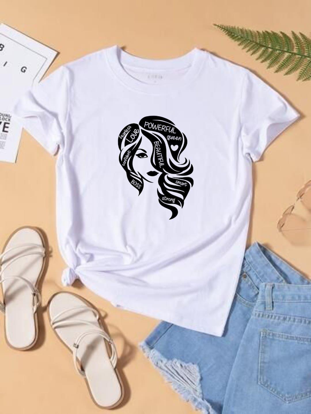 1 Pc Women's Stitched Printed T-Shirt