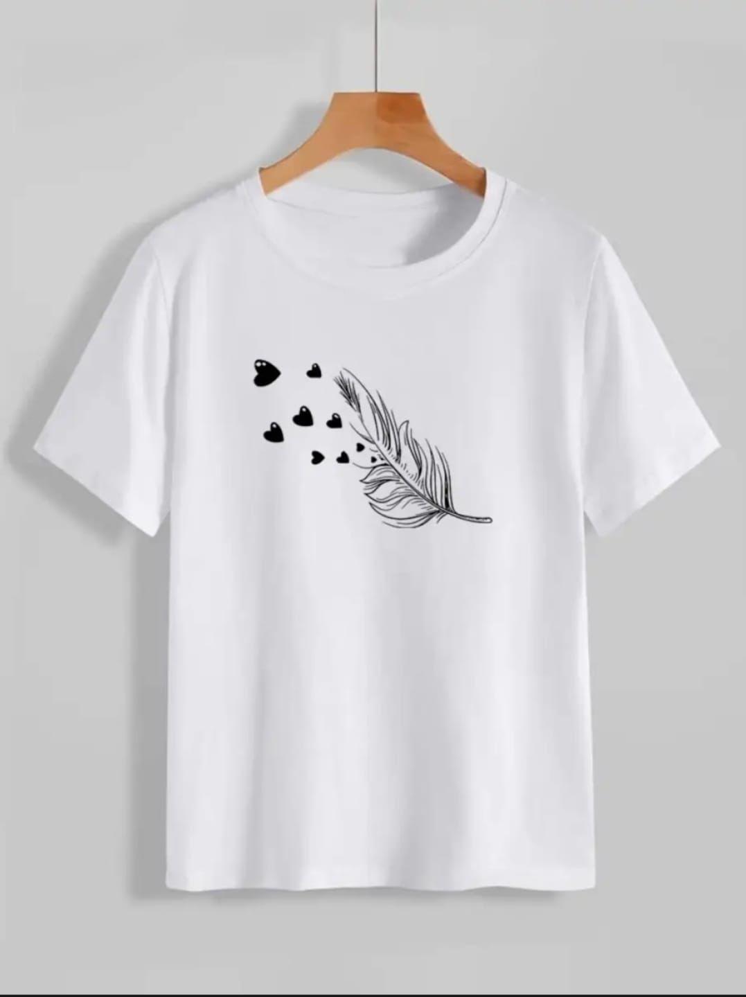 1 Pc Women's Stitched Printed T-Shirt