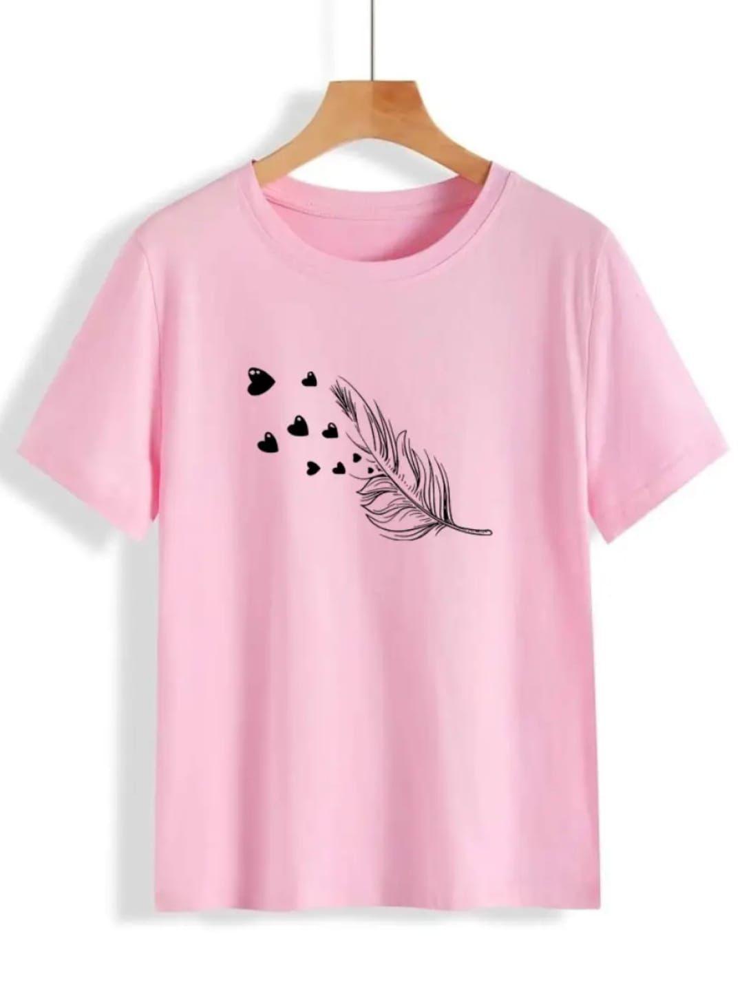 1 Pc Women's Stitched Printed T-Shirt