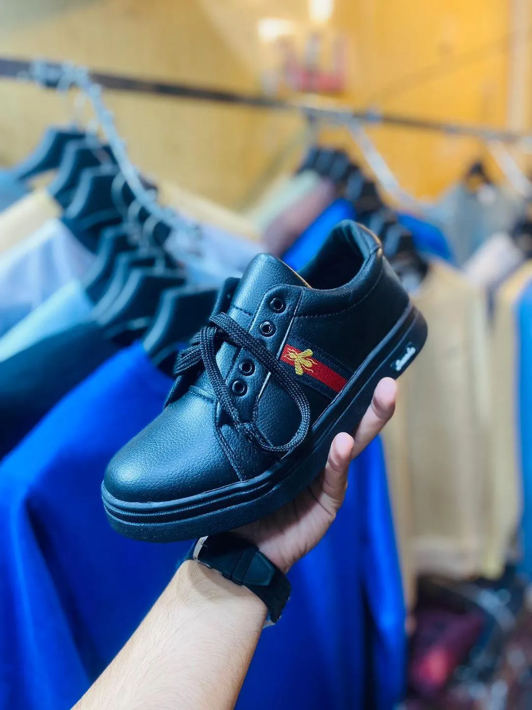 Men's Patent Leather Fancy Sneakers