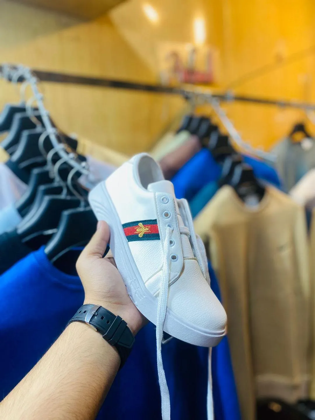 Men's Patent Leather Fancy Sneakers