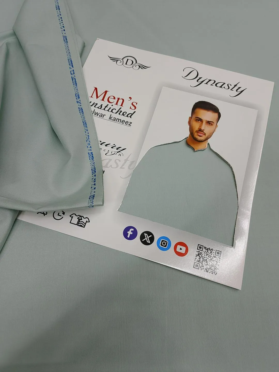 Men’s Unstitched Wash And Wear Plain Suit