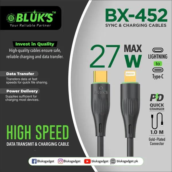 BX-452 - 27 W Max - Sync & Charging Cables