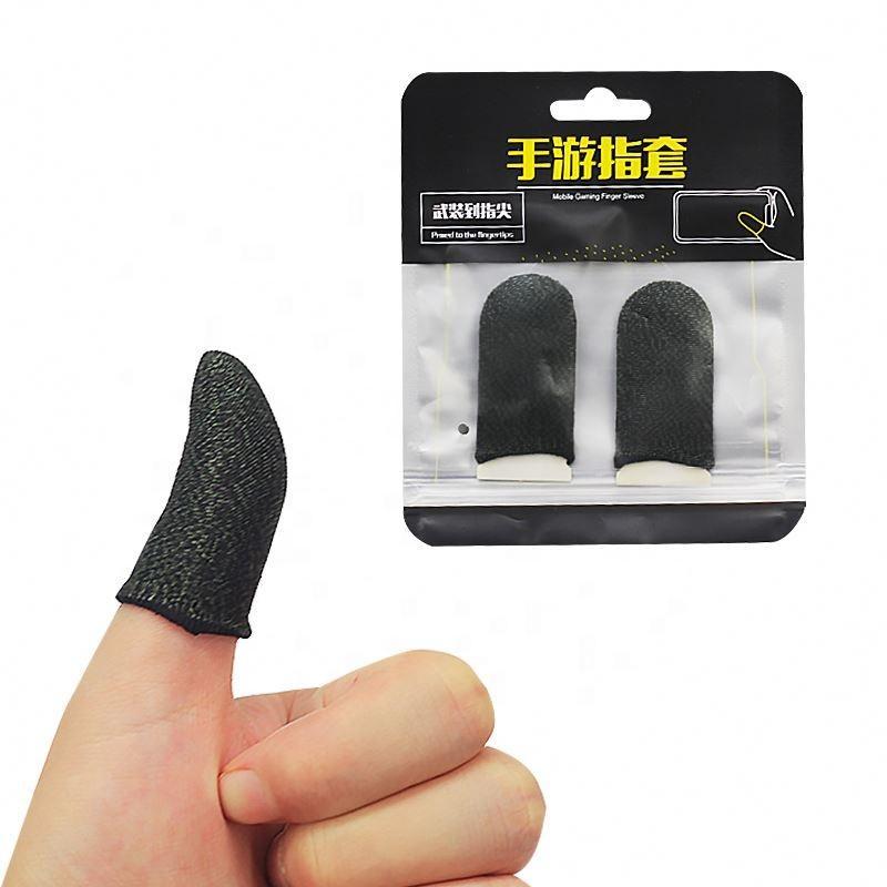 Black Leather Thumb Sleeves - Pack of 6 for Gaming Enthusiasts