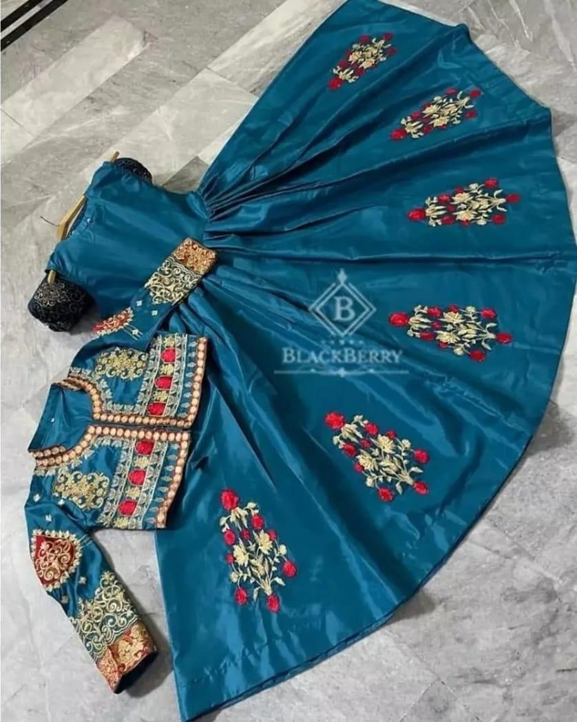 2 Pcs Women's Stitched Embroidered Maxi And Jacket
