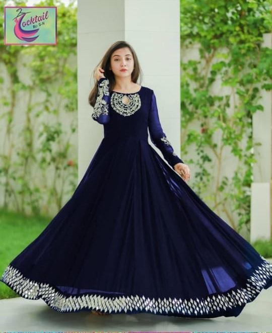 1 Pc Women's Stitched Embroidered Maxi