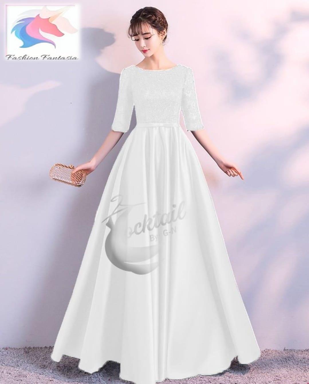 1 Pc Women's Stitched Plain Maxi