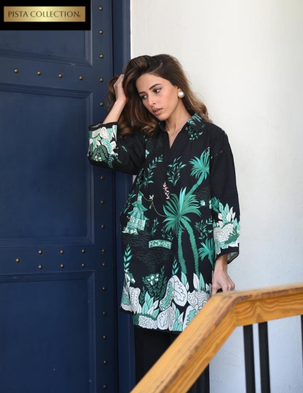 3 Pcs Women's Stitched Lawn Printed Suit