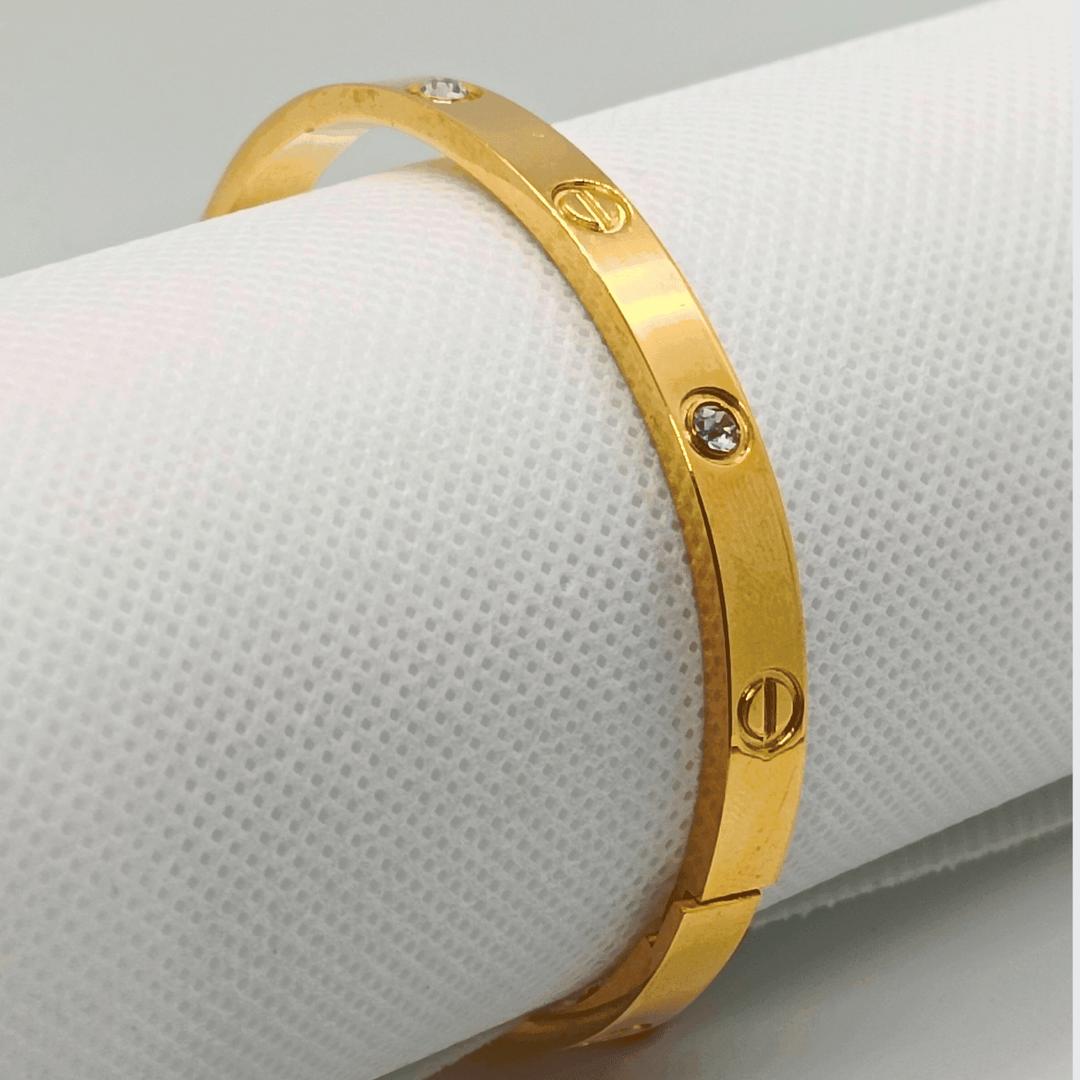 1 Pc Funky Gold Plated Nagina Kara Bracelet