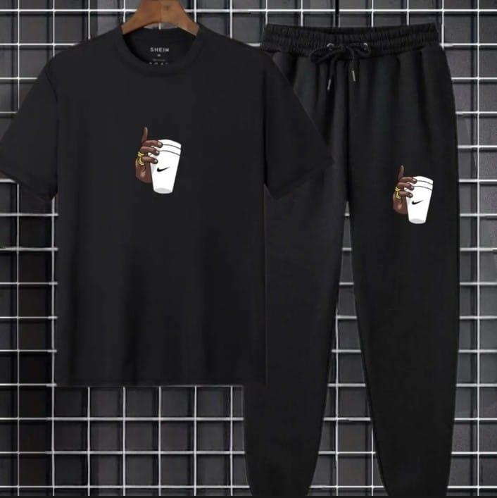 Men's Jersey Printed Track Suit - 2 Pcs Ultimate Comfort
