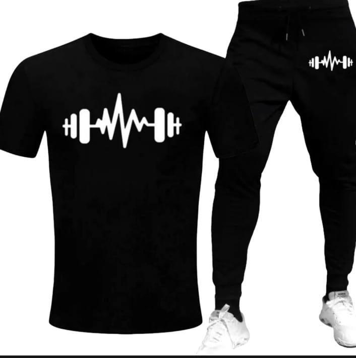 Men's Printed Jersey Track Suit - 2 Pcs Set for Ultimate Comfort