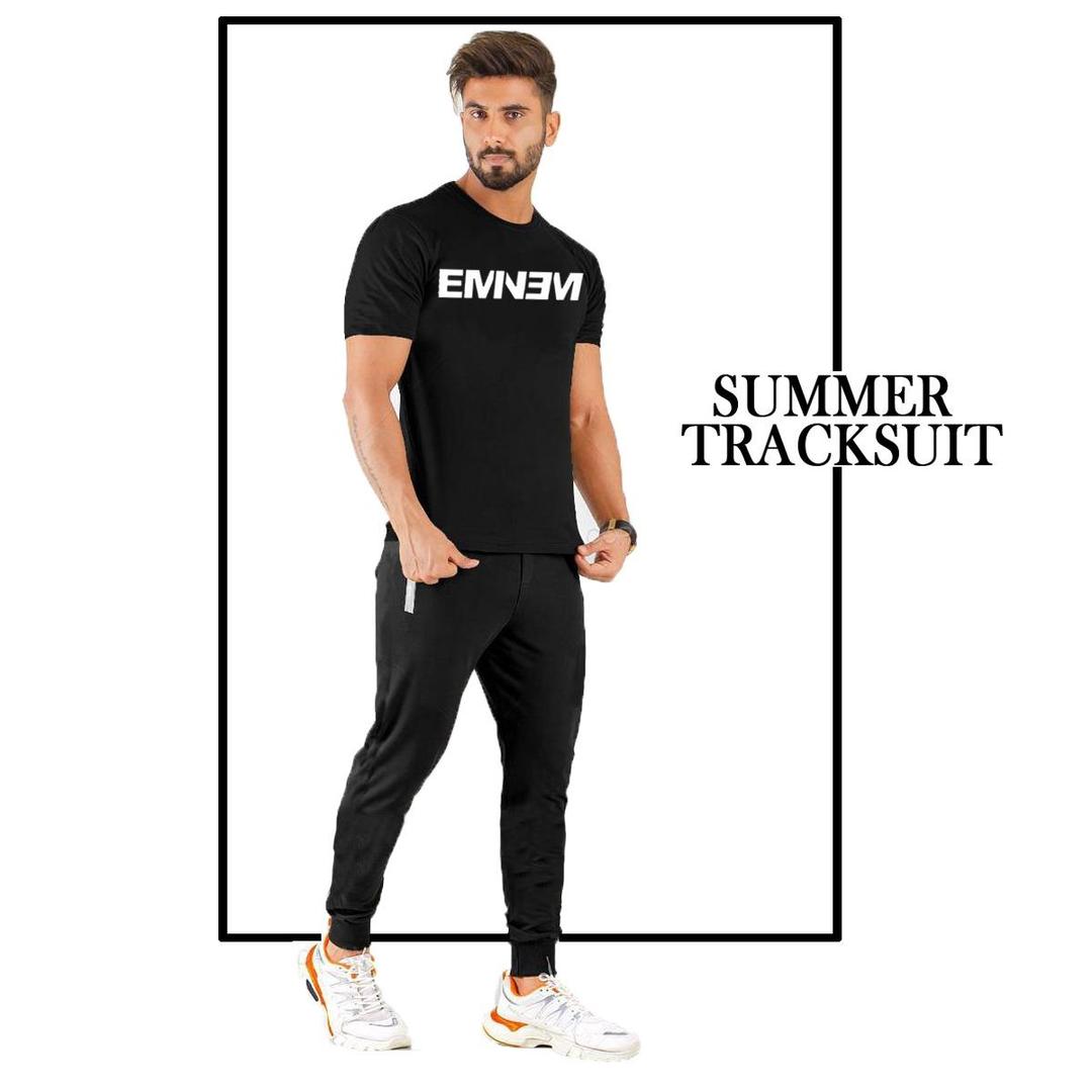 Men's Printed Jersey Track Suit - 2 Pcs Set for Ultimate Comfort