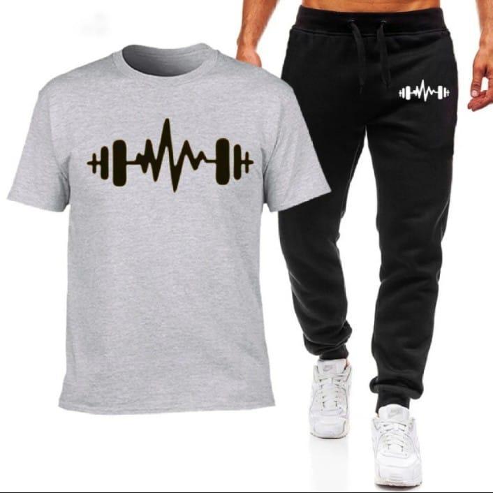 Men's Printed Jersey Track Suit - 2 Pcs