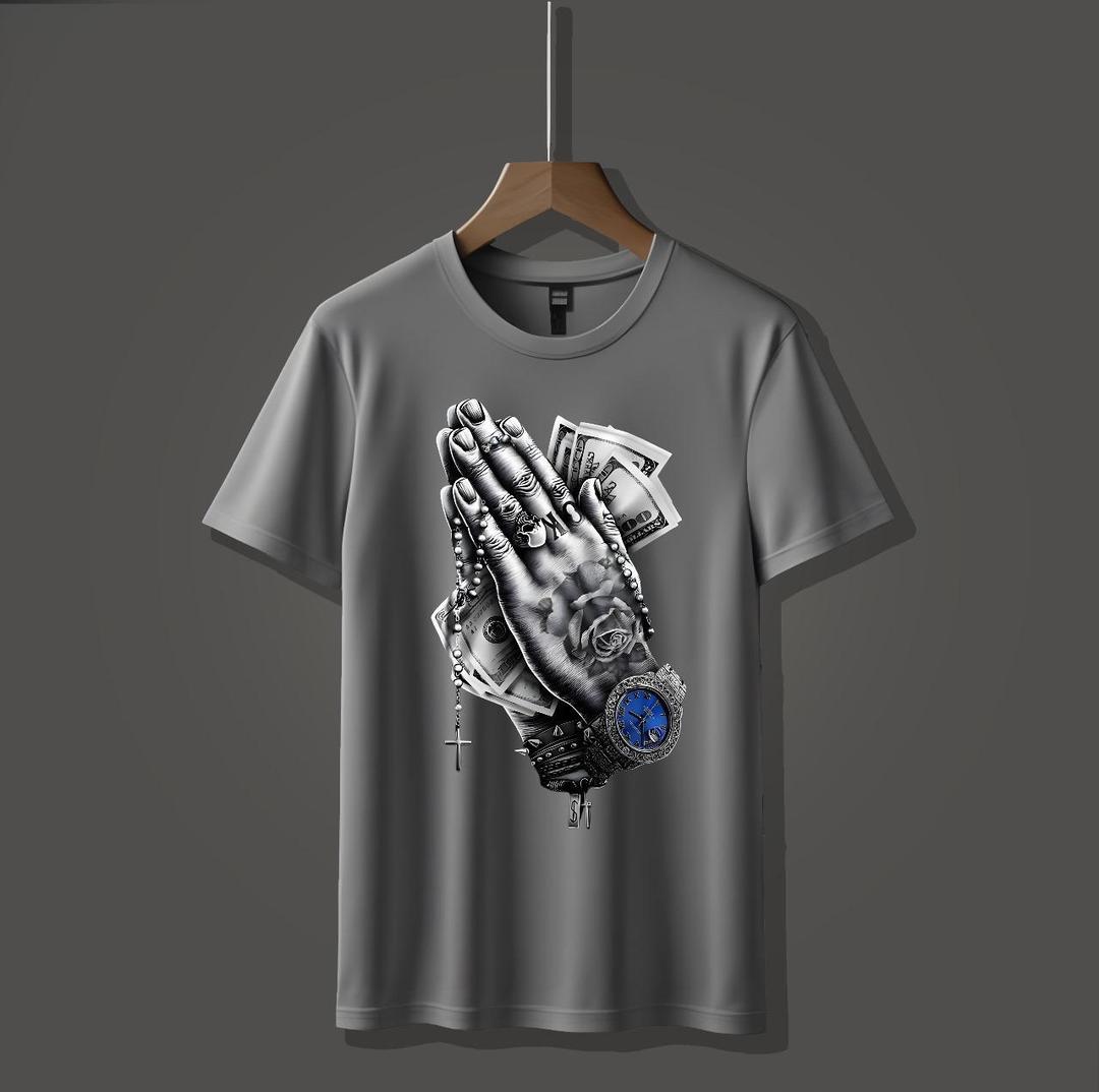 Men's Graphic Sublimation T-Shirt - Grey - 1 Pc Jersey Round Neck