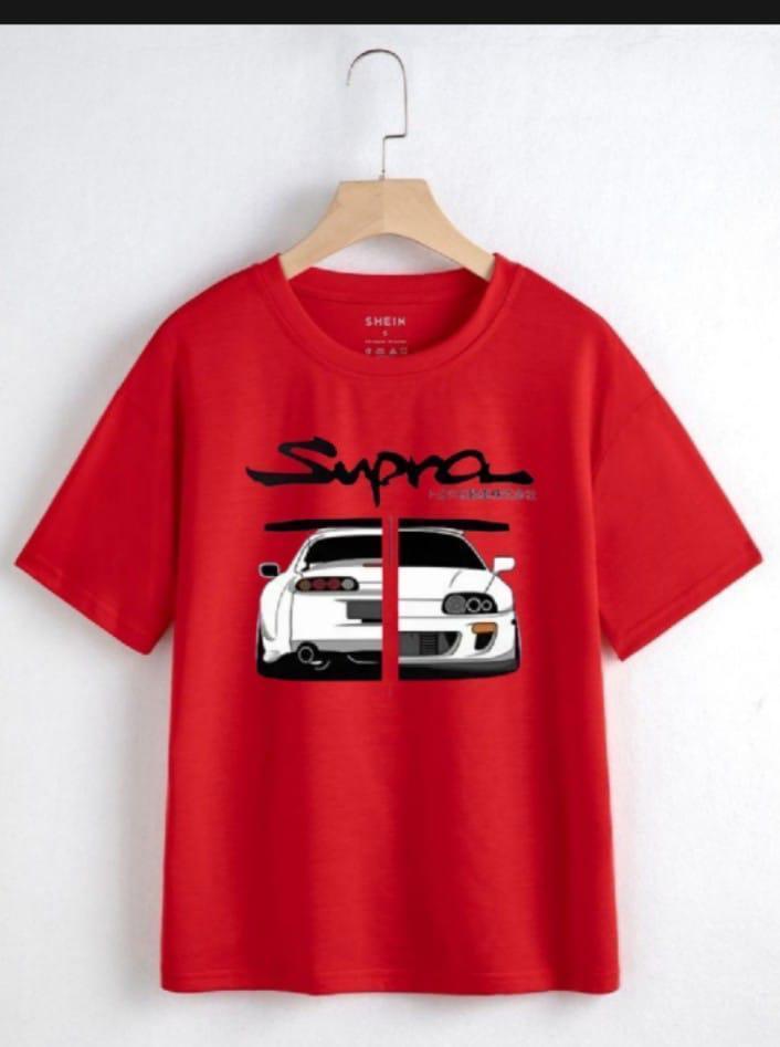 Men's Jersey Graphic Sublimation T-Shirt - 1 Pc, Round Neck in Red