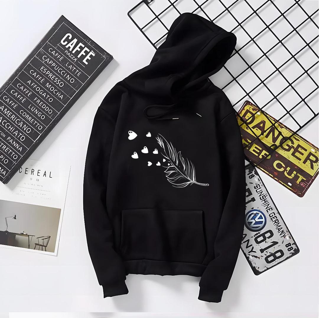 1 Pc Men's Fleece Printed Hoodie