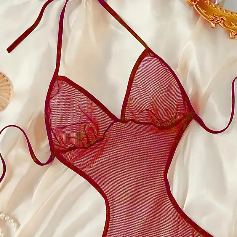 Maroon Jersey Bikini Set Free Size D Cup