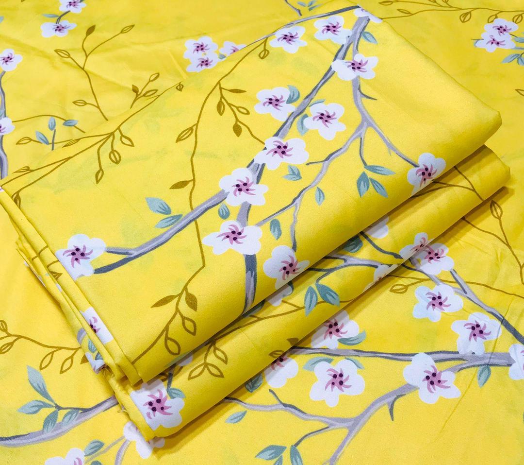 2 Pcs Women's Unstitched Printed Suit