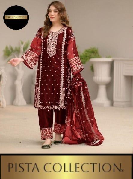3 Pcs Women's Stitched Hand Work Suit
