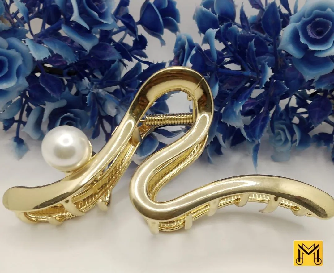 Premium Full Length Hair Catcher - 1 Pack | Golden & Silver Metal Design