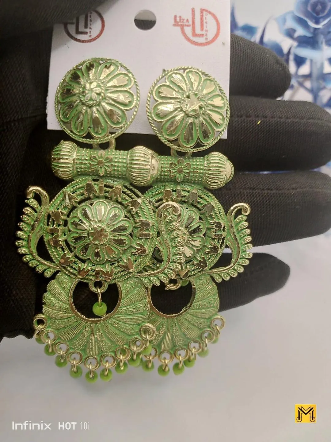 3 Layered Aluminium Plated Zircon Jhumka