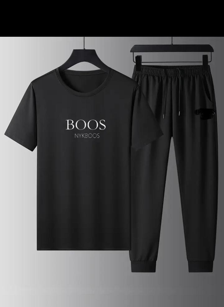 2 Pcs Polyester Plain Sweatshirt Track Suit