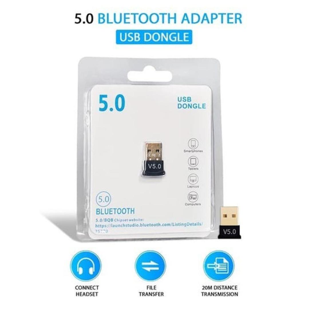  Bluetooth 5.0 USB Adapter Dongle – Wireless Audio Receiver/Transmitter for PC/Laptop 